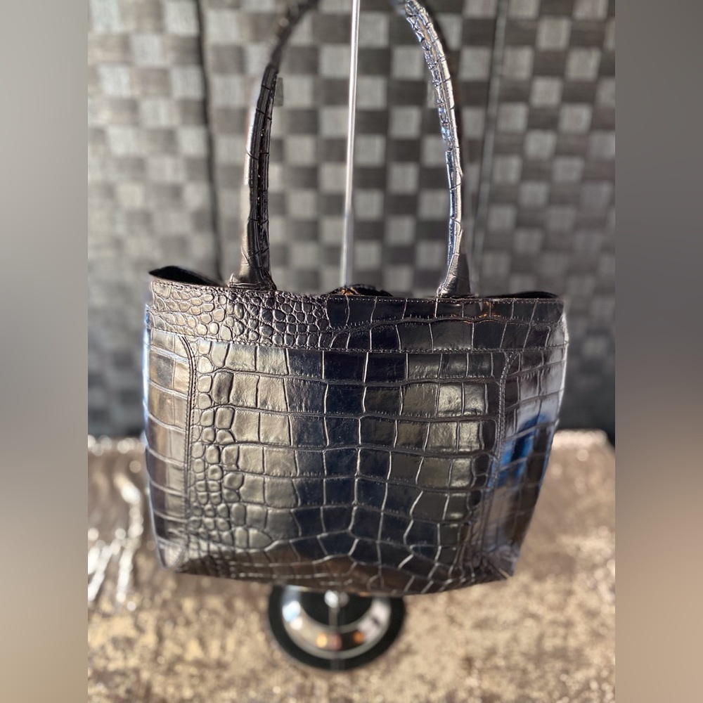 Furla Black Embossed Bag - Picture 9 of 15
